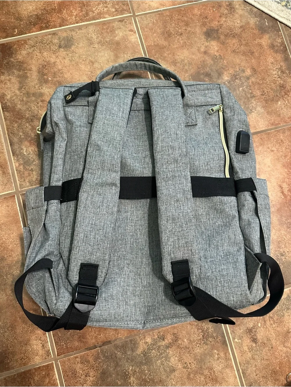 Light Gray Travel Backpack or Work Bag